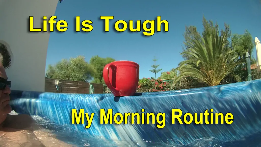 life is tough, hot tub