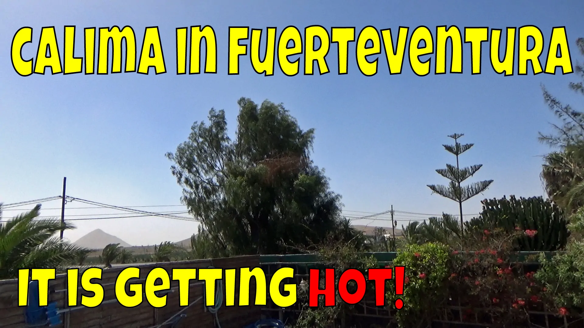 Fuerteventura Calima – so it is very hot today!