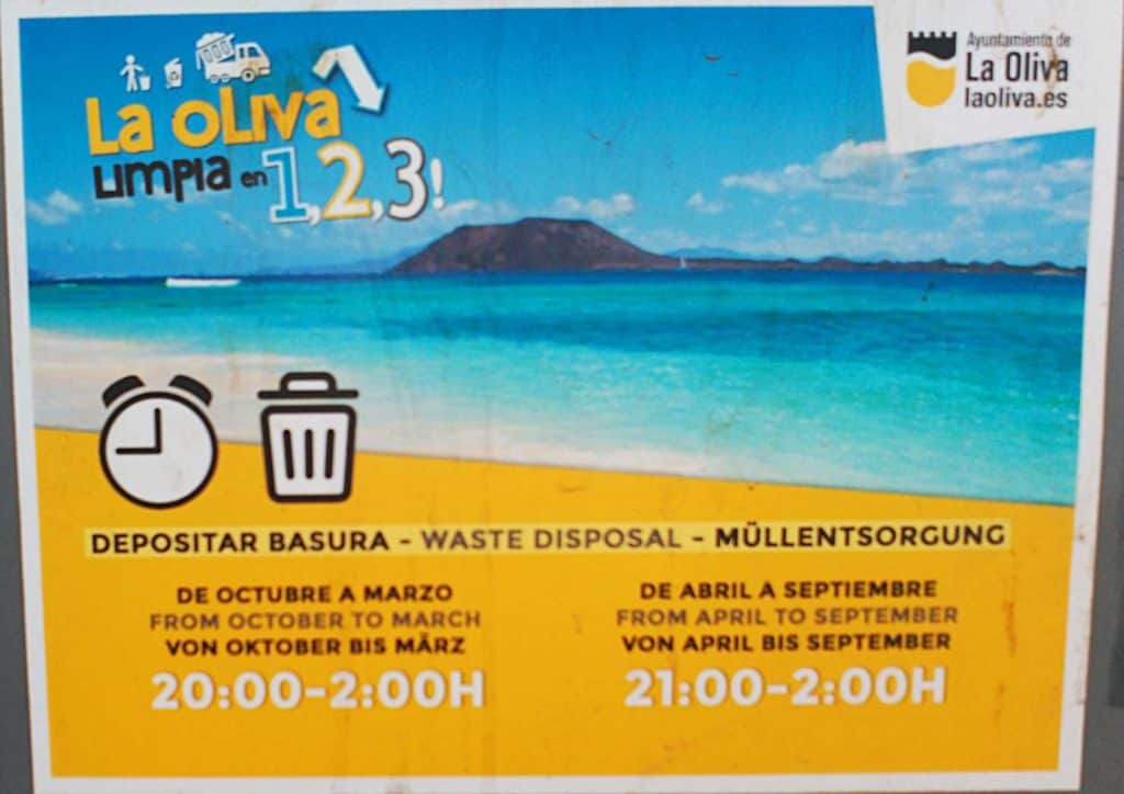 Rubbish collection in Fuerteventura