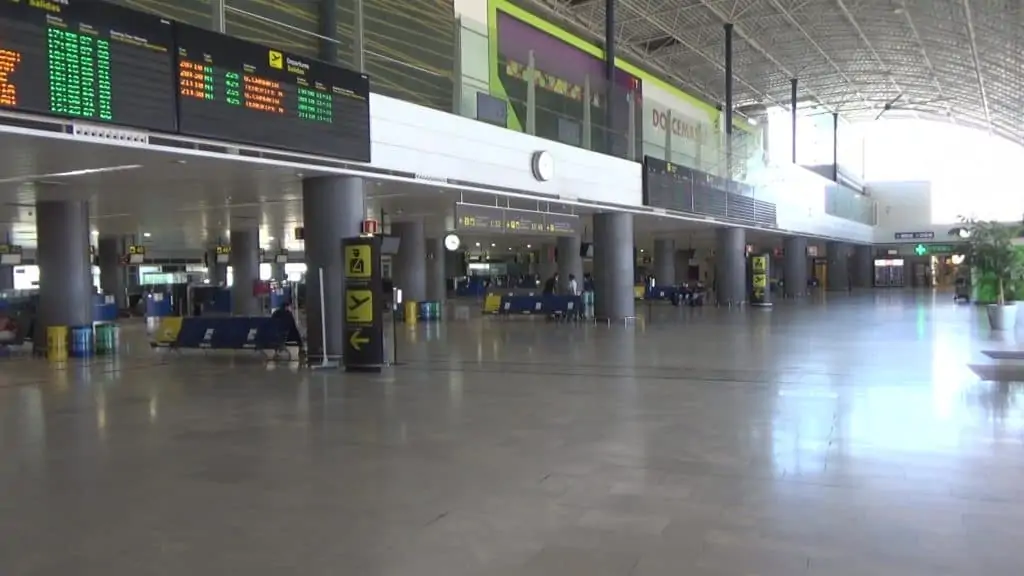 Fuerteventura airport departures area
