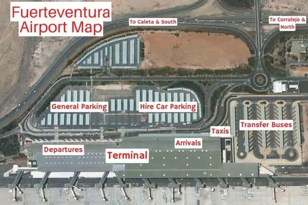 Fuerteventura Airport Map